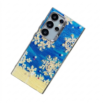 Picture of H𝐚𝐧𝐝-P𝐚𝐢𝐧𝐭𝐞𝐝 W𝐢𝐧𝐭𝐞𝐫-T𝐡𝐞𝐦𝐞𝐝 𝐜𝐚𝐬𝐞  Iphone Case Cover For Samsung Galaxy S22 Ultra, S23 Ultra, S24 Ultra
