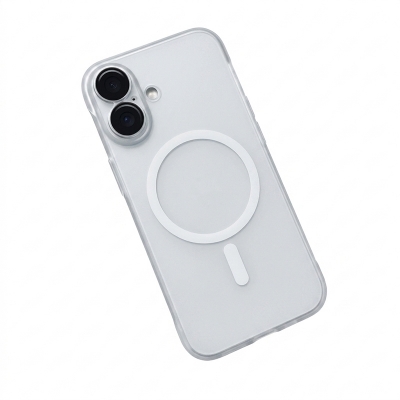 Picture of Magsafe Transparent Case Cover For Iphone 11,12,13,14,15 16 Pro & Pro Max Series - White