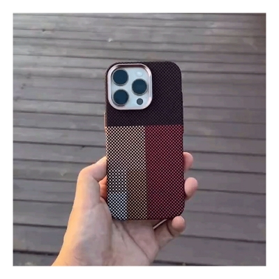 Picture of LUXO life Premium MagSafe Reflective Case Cover Mobile Cover For Iphone 12,13,14,15 Pro & Pro Max Series - Maroon