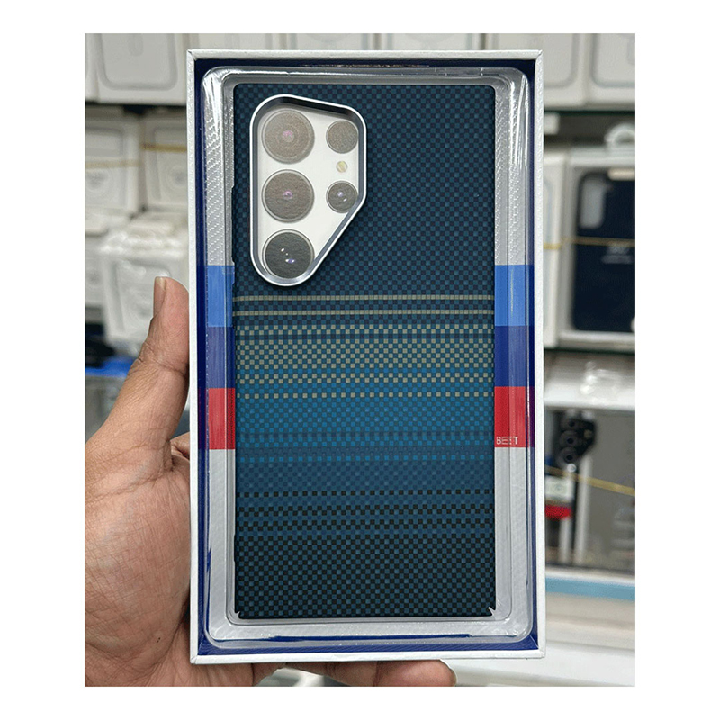 Picture of LUXO life Premium MagSafe Reflective Case Cover Mobile Cover For Iphone 12,13,14,15 Pro & Pro Max Series - Navy Blue