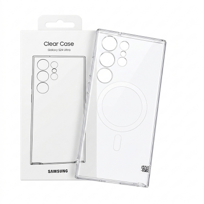 Picture of 100% ANTI Yellow Clear MagSafe For Samsung Galaxy S23 Ultra, S24 Ultra, S25 Ultra - White