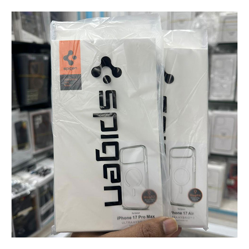 Picture of SPIGEN ULTRA HYBRID Premium MagSafe Case Cover Mobile Cover For Iphone 12,13,14,15,16,17 Pro & Pro Max Series - 12-17pm - Ttransparent