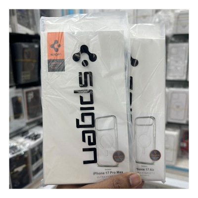 Picture of SPIGEN ULTRA HYBRID Premium MagSafe Case Cover Mobile Cover For Iphone 12,13,14,15,16,17 Pro & Pro Max Series - 12-17pm - Ttransparent