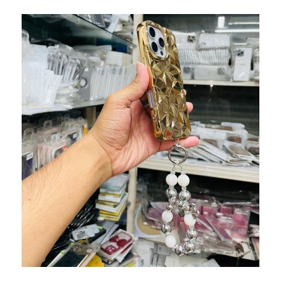 Picture of New Diamond Shape Case Cover with Chain For Iphone 11,12,13,14,15 16 Pro & Pro Max Series