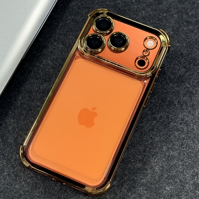 Picture of Transparent Anti Yellow with Lens Protector Case Cover Mobile Cover For Iphone 12,13,14,15,16,17 Pro & Pro Max Series - 12-17pm