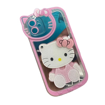 Picture of Mirror with Hello Kitty & Jerry Cat Iphone Case Cover Mobile Cover For Iphone 11,12,13,14,15 Pro & Pro Max Series
