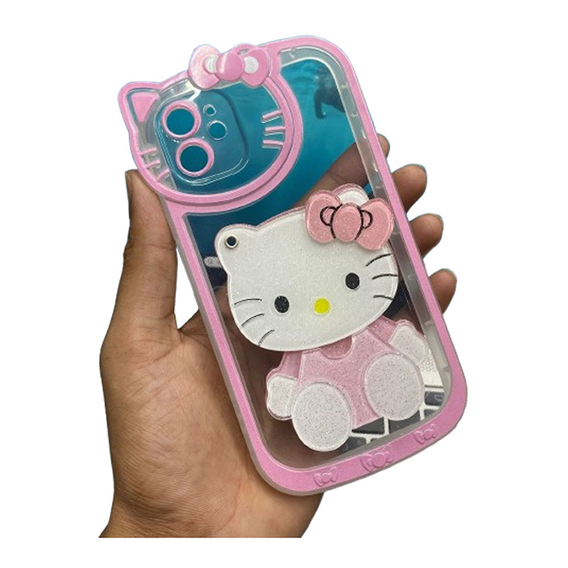 Picture of Mirror with Hello Kitty & Jerry Cat Iphone Case Cover Mobile Cover For Iphone 11,12,13,14,15 Pro & Pro Max Series