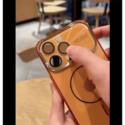 Picture of Magsafe Auto Focus with Lens Protector Case Cover Mobile Cover For Iphone 12,13,14,15,16,17 Pro & Pro Max Series - 12-17pm