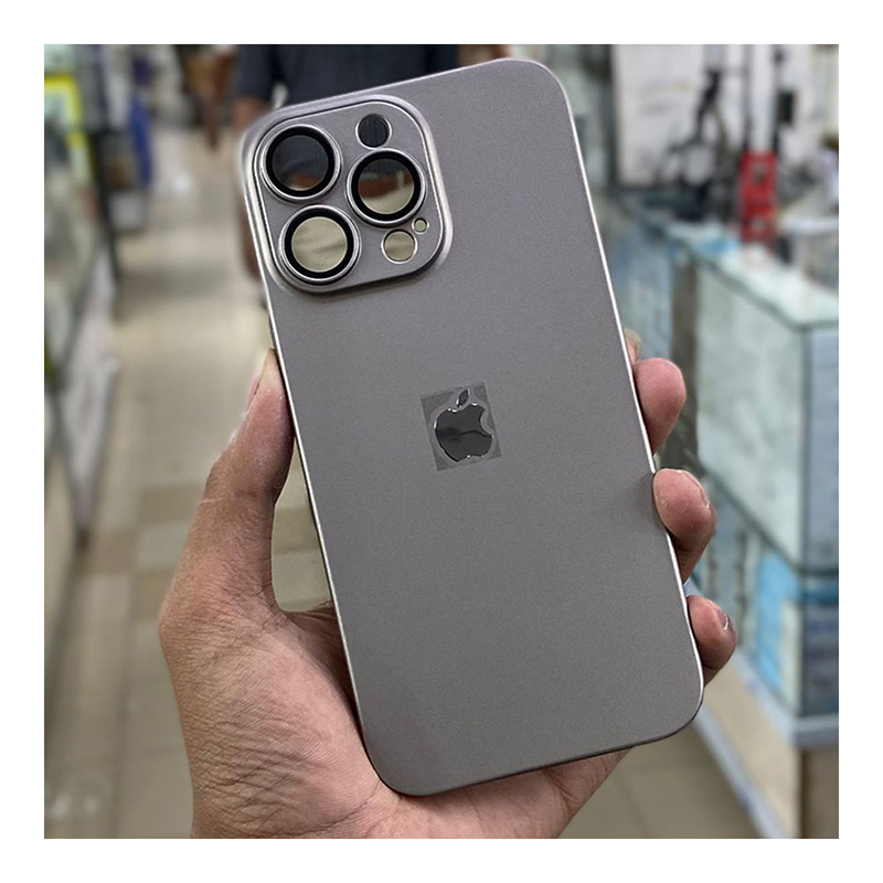 Picture of PC Lover with Apple Logo Iphone Case Cover For Iphone 11,12,13,14,15 Pro & Pro Max Series - Gray