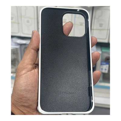 Picture of Aluminium Metal Leather Magsafe Case Cover For Iphone 11,12,13,14,15 Pro & Pro Max Series - Titanium