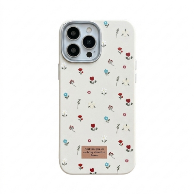 Picture of Premium Pu Leather Texture Flowers  Case For Iphone 12,13,14,15,16,17 Pro & Pro Max Series - 12-17pm