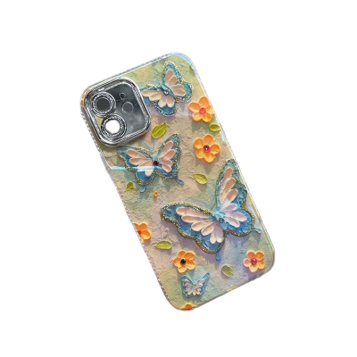 Picture of Butterfly Printed Case Cover For Iphone 11,12,13,14,15 16 Pro & Pro Max Series