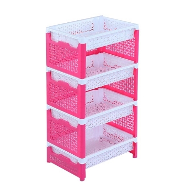 Lotus Fence Rack 4 Step - White 
