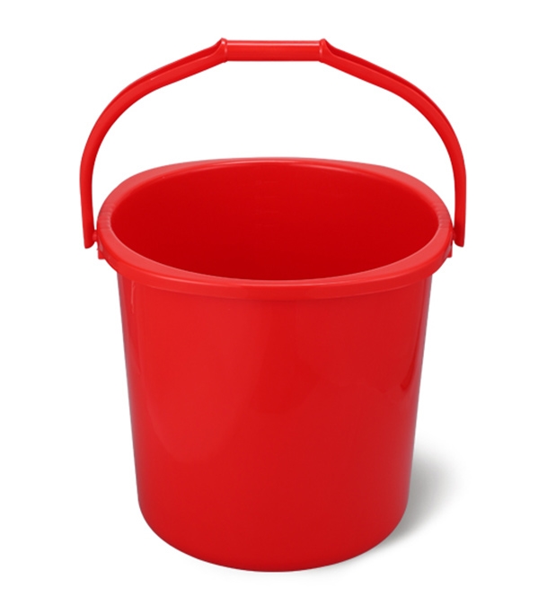 Buy Plastic Handle Square Bucket Red 5 Liters Online