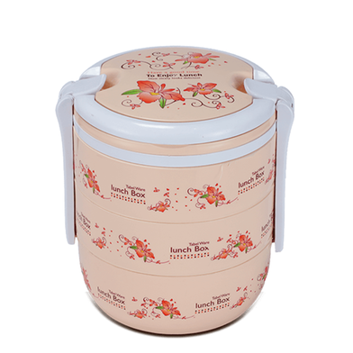Buy Round Tiffin Box 3 Bati Assorted Online at Best Price