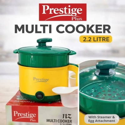 Picture of Prestige Plus Multi Cooker Electric Multi Functional Cooker, Electric Cooking Pot, Mini Rice Cooker