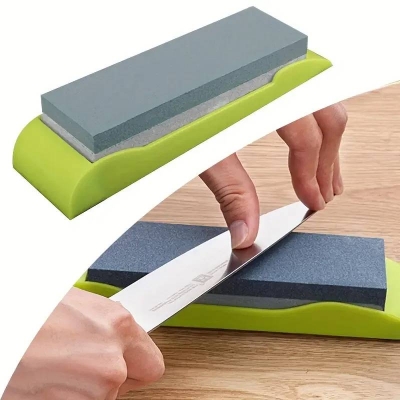 Picture of Knife Sharpening Stone, Premium Knife Sharpening Kit, Knife Honing Stone, Pumice Stone, Double-Sided Knife Sharpening Whetstone