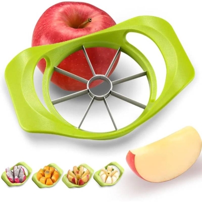 Picture of Apple Cutter Slicer, Apple Slicer & Corer Tool, Stainless Steel Fruit Cutting Tool for Easy Apple Slicing and Coring