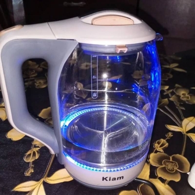 Picture of Qiam Electric Kettle BL-002 1.8L with Glass Kettle, Automatic Shut-Off & Overheat Protection, Fast Boiling Water Kettle