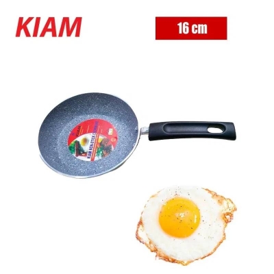Picture of Qiam Non-Stick Frying Pan 16cm with Marble Coating, Compact Cooking Pan for Eggs, Pancakes & Everyday Kitchen Cooking