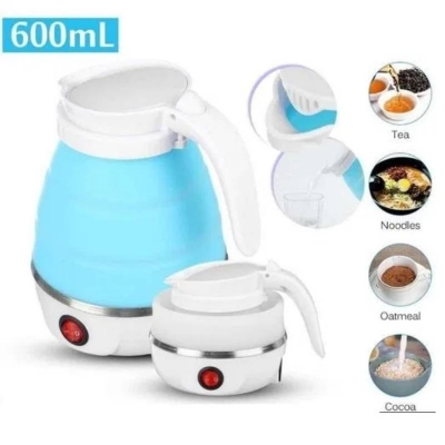 Picture of Silicone Folding Electric Kettle, Portable Mini Travel Electric Water Kettle, Compact Collapsible Kettle for Home, Office & Travel