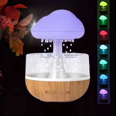 Picture of Rain Cloud Humidifier USB Night Light & Aroma Diffuser, Decorative Room & Office Air Humidifier - Dream-Cart-BD