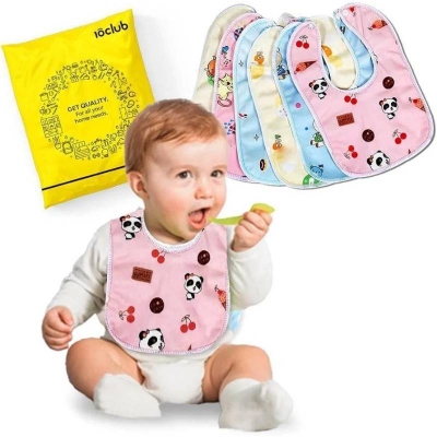 Picture of Velvet Baby Bib Towel, Soft Cotton Double-Layer Round Bib & Baby Apron for Newborns & Infants - Dream-Cart-BD