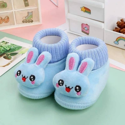 Picture of Rabbit Cartoon Baby Shoes, Warm Soft Sole Winter Plush Socks Shoes for Infants & Toddlers - Dream-Cart-BD