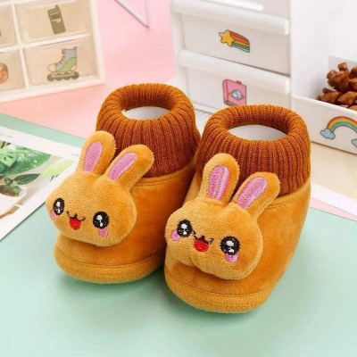 Picture of Rabbit Cartoon Baby Shoes, Warm Soft Sole Winter Plush Socks Shoes for Infants & Toddlers - Dream-Cart-BD