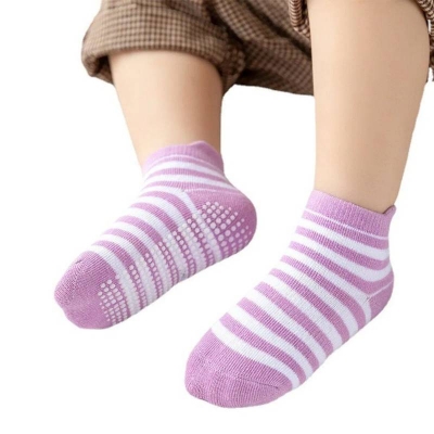 Picture of 1-Pair Baby Non-Slip Grip Socks, Ankle Socks with Anti-Slip Sole for Newborns, Boys & Girls - Dream-Cart-BD