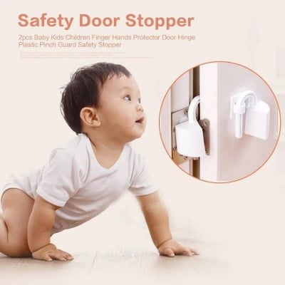 Picture of Baby Door Stopper & Finger Pinch Guard, Soft Foam Door Hinge Protector for Child Safety at Home - Dream-Cart-BD