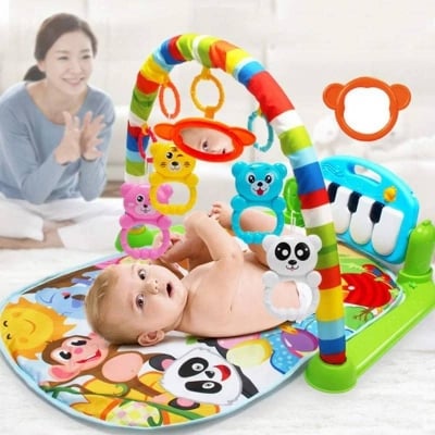 Picture of Baby Gym Play Mat Activity Center with Music & Lights, Kick & Play Piano Gym Mat for Newborns & Infants - Dream-Cart-BD
