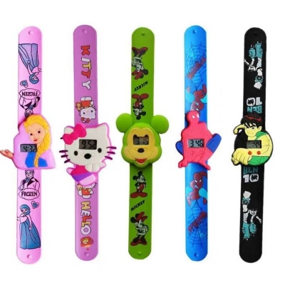 Picture of Kids Digital Scale Strip Watch, Silicone Slap Band Digital Wristwatch for Boys & Girls - Dream-Cart-BD