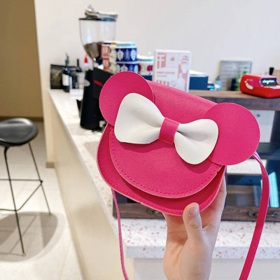 Picture of Girls Crossbody Bag, Cute Mini Shoulder Bag with Bow Knot Penny Purse for Little Girls - Dream-Cart-BD