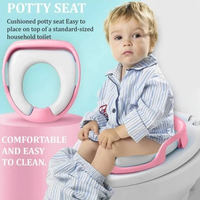 Picture of Baby Toilet Seat with Handles, Safe Potty Training Commode Seat for Toddlers & Kids - Dream-Cart-BD