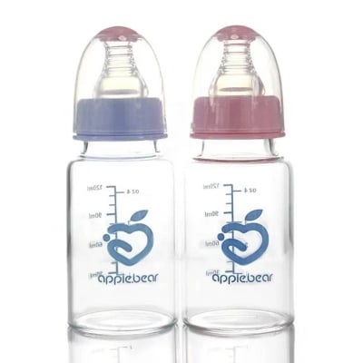 Picture of Apple Bear 120ml Baby Feeding Bottle, Baby Feeder Milk Bottle for Infants & Newborns - Dream-Cart-BD