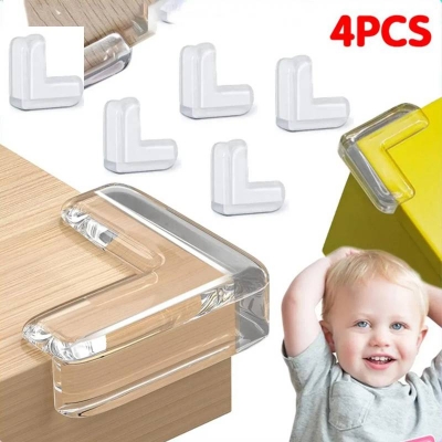 Picture of Baby Safety Table Corner Protector 4-Piece Set, Soft Silicone Corner Guards for Child Safety - Dream-Cart-BD