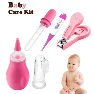 Picture of AppleBear Newborn Baby Care Kit 5-Piece Set, Complete Infant Grooming & Daily Care Essentials - Dream-Cart-BD