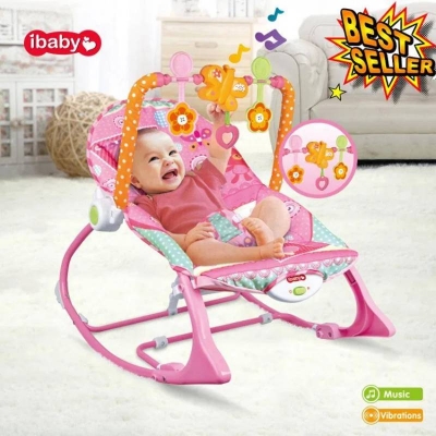 Picture of iBaby Infant to Toddler Rocker with Music & Vibration, Baby Bouncer Chair for Newborns & Kids - Dream-Cart-BD
