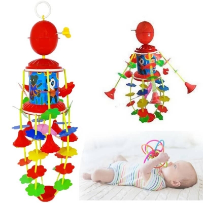 Picture of Newborn Baby Merry-Go-Round Musical Visual Toy, Colorful Rotating Hanging Baby Activity Toy - Dream-Cart-BD