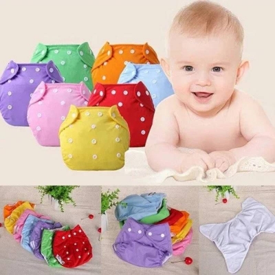 Picture of Reusable Washable Baby Cloth Diaper, Adjustable Baby Nappy for Infants & Toddlers - Dream-Cart-BD