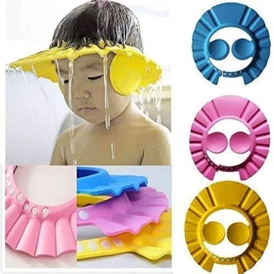 Picture of Baby Bathing Cap with Ear Washing & Hair Cover Shield, Waterproof Shower Hat for Infants & Kids - Dream-Cart-BD