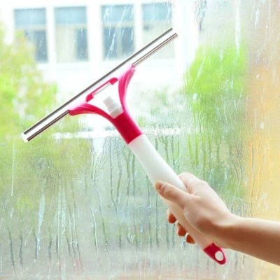 Picture of Glass Cleaner Wiper with Splash-Proof Spray, Window & Mirror Cleaning Squeegee Tool - Dream-Cart-BD