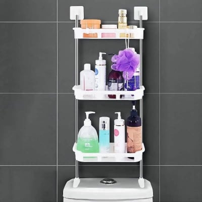 Picture of 3-Tier Multifunctional Kitchen & Bathroom Wall Hanging Storage Rack, Space Saving Organizer - Dream-Cart-BD