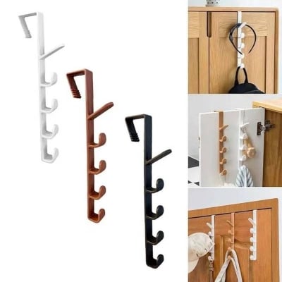 Picture of 1-Piece Over Door Hanger, Home Storage Organization Hooks for Clothes, Bags & Towels - Dream-Cart-BD