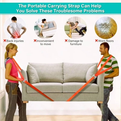 Picture of Furniture Moving Straps, Heavy-Duty High-Density Lifting Belts for Moving Furniture & Appliances - Dream-Cart-BD
