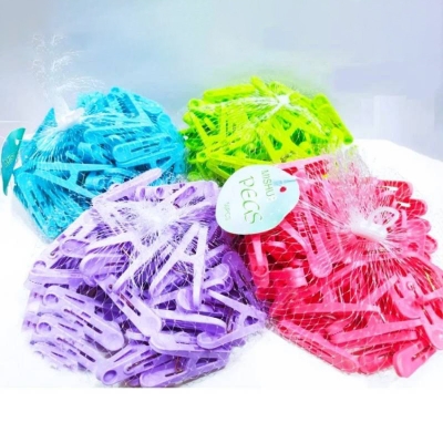 Picture of 50-Piece Plastic Clothes Drying Clips, Reusable Laundry Pegs for Clothesline & Home Use - Dream-Cart-BD