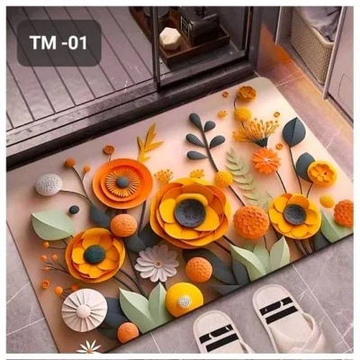 Picture of 3D Absorbent Floor Mat, Water Absorbing Non-Slip Door & Bathroom Mat for Home - Dream-Cart-BD