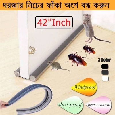 Picture of 42-Inch Door Bottom Sealing Strip, Dustproof Door Draft Stopper & Foam Weather Seal Strip - Dream-Cart-BD