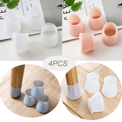 Picture of 4-Piece Silicone Round Chair Leg Caps, Anti-Slip Furniture Leg Protectors for Chairs & Tables - Dream-Cart-BD